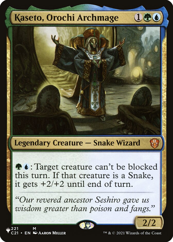Kaseto, Orochi Archmage C21-221/5075 (The List Reprints)  | Good Games North