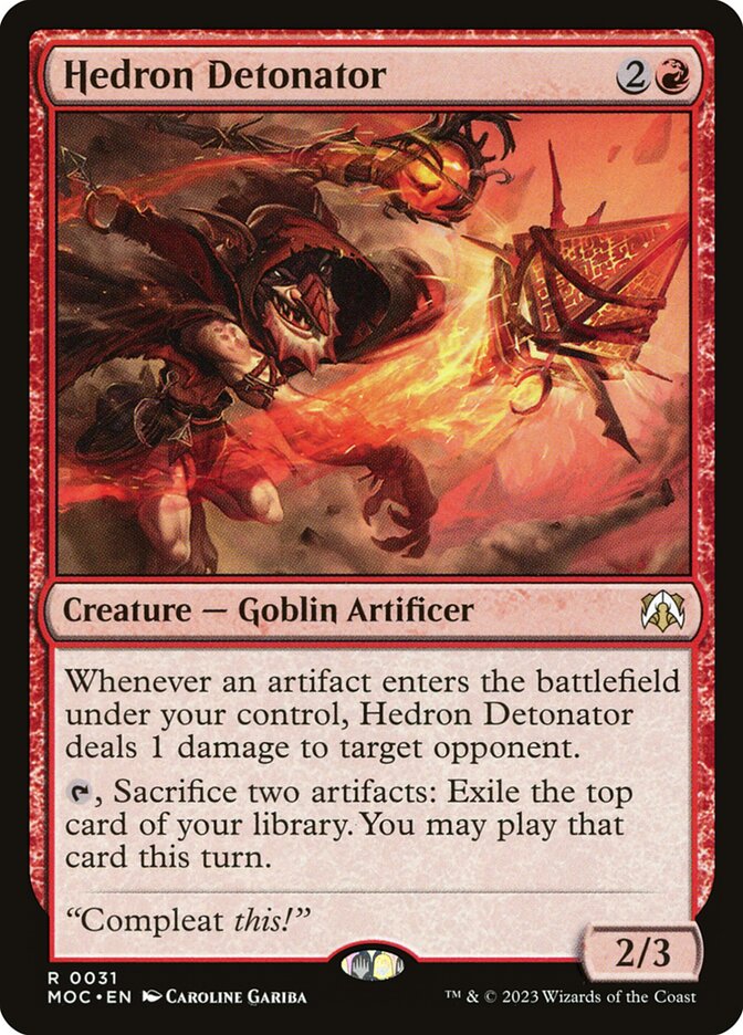 Hedron Detonator 31/444 (Commander: March of the Machine)  | Good Games North