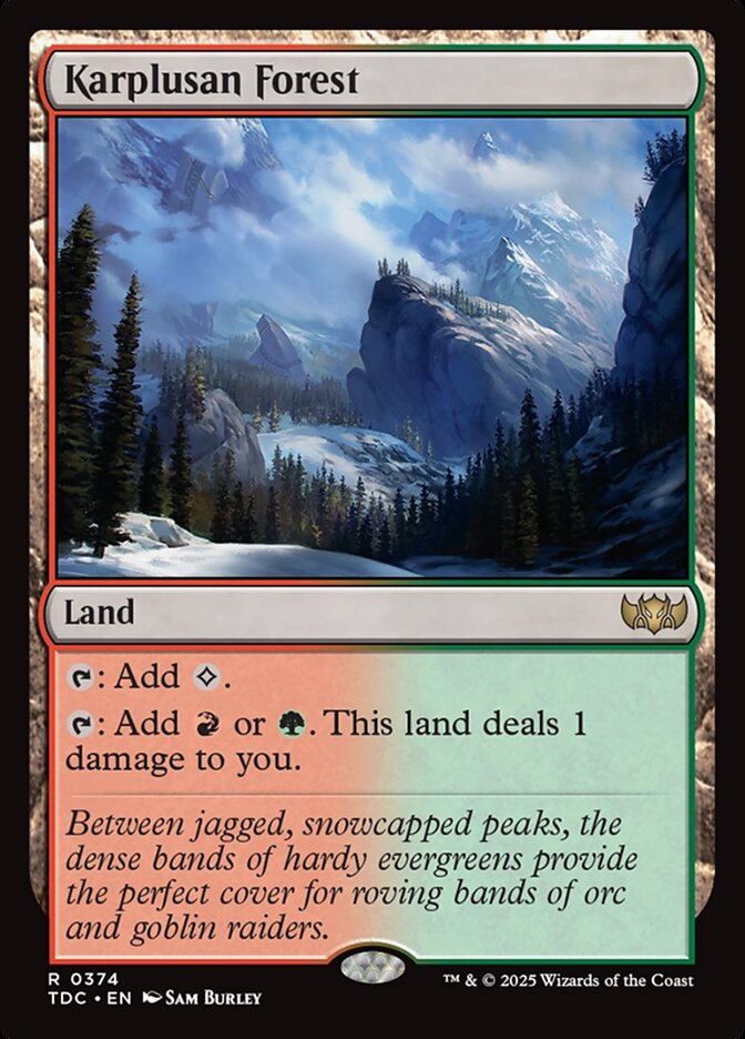 Karplusan Forest 374 (Commander: Tarkir: Dragonstorm)  | Good Games North
