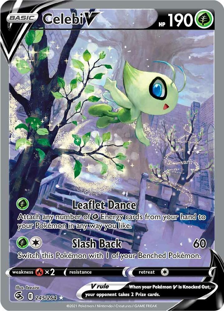 Celebi V 245/264 (SWSH08: Fusion Strike)  - Holofoil | Good Games North