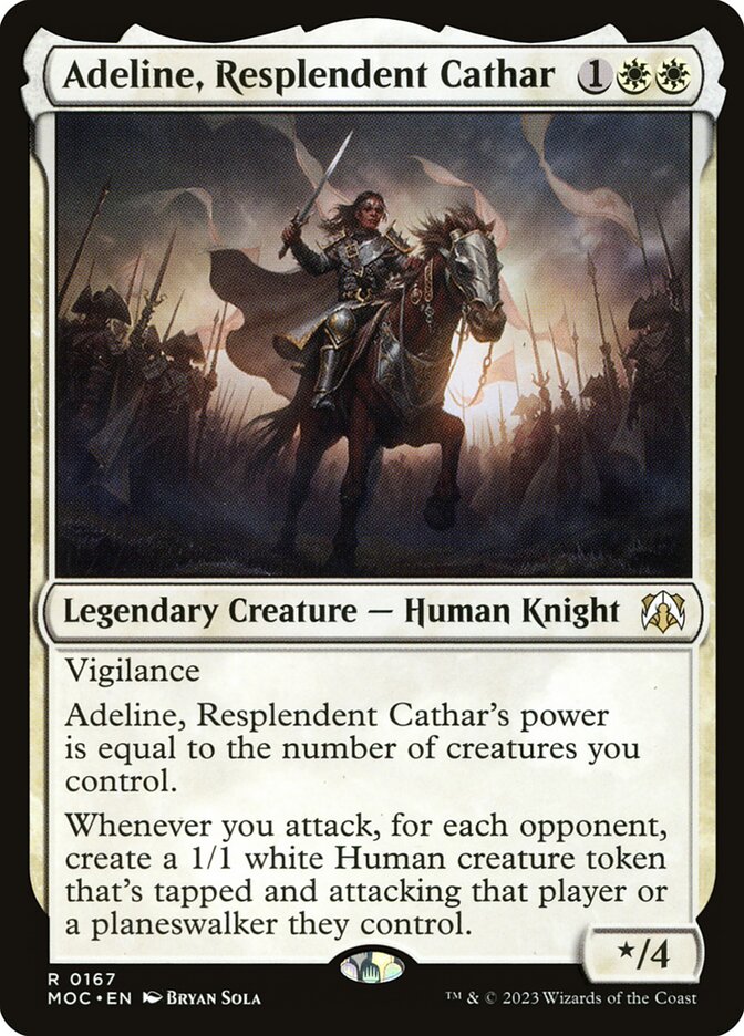 Adeline, Resplendent Cathar 167/444 (Commander: March of the Machine)  | Good Games North