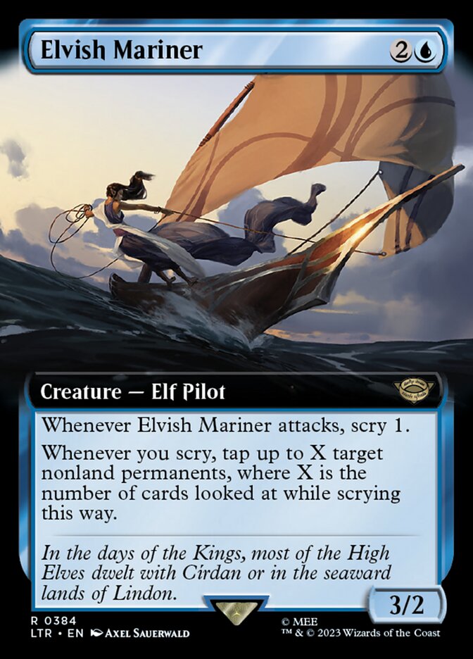 Elvish Mariner 384/281 (Universes Beyond: The Lord of the Rings: Tales of Middle-earth)  - Extended Art | Good Games North