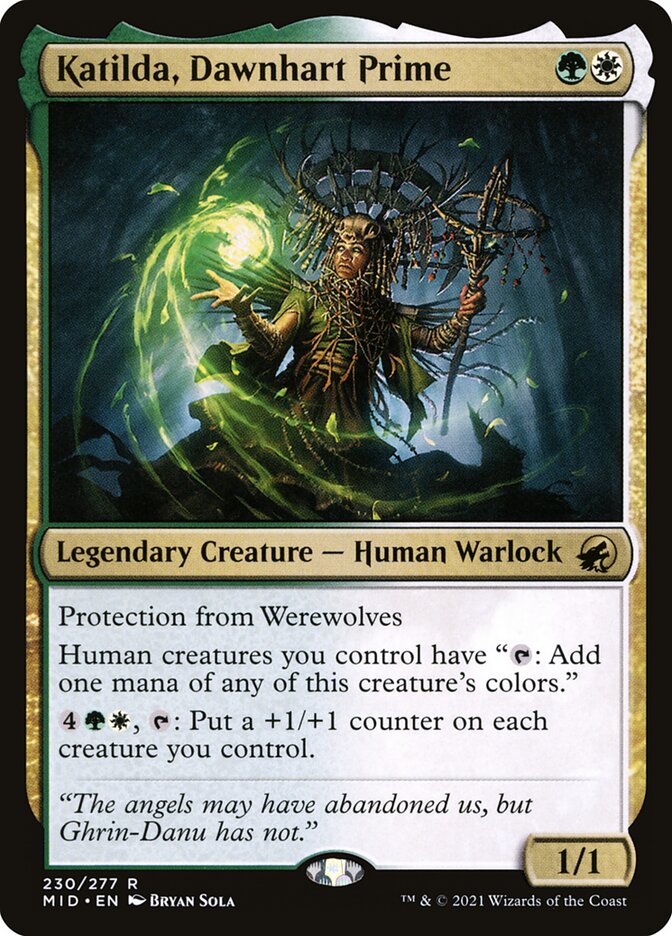Katilda, Dawnhart Prime 230 (Innistrad: Midnight Hunt)  - Foil | Good Games North