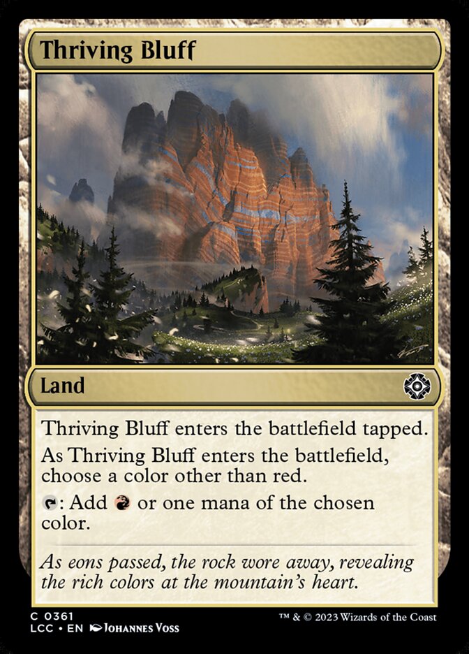 Thriving Bluff 361 (Commander: The Lost Caverns of Ixalan)  | Good Games North