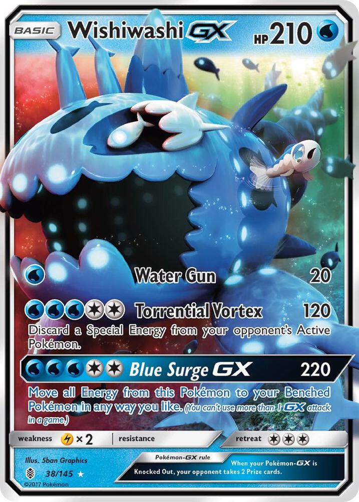Wishiwashi GX 38/145 (SM - Guardians Rising)  - Holofoil | Good Games North