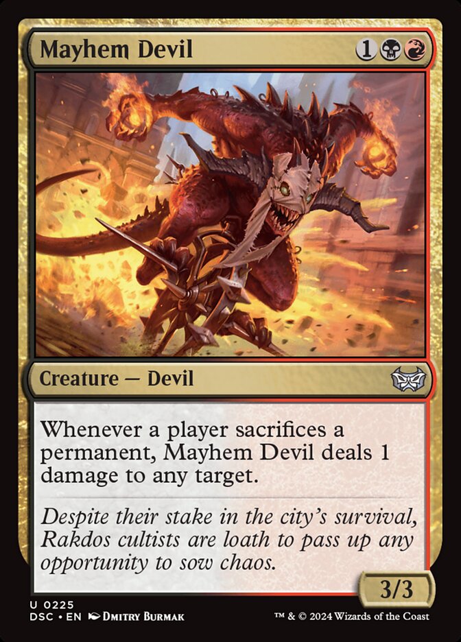 Mayhem Devil 225/40 (Commander: Duskmourn: House of Horror)  | Good Games North