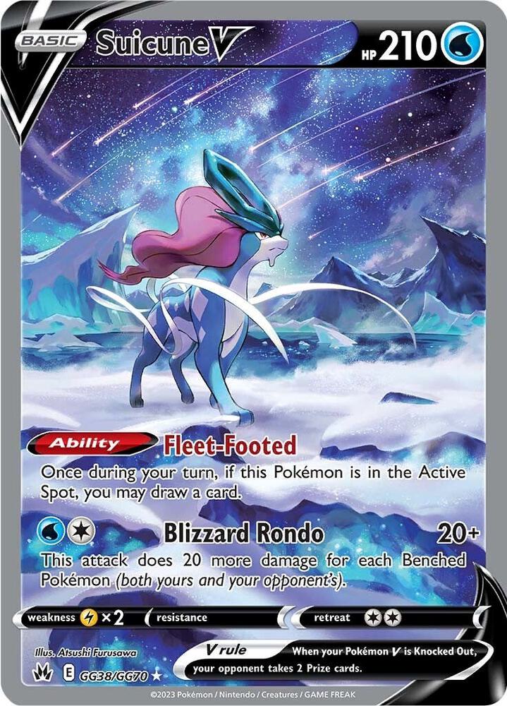 Suicune V GG38/GG70 (Crown Zenith: Galarian Gallery)  - Holofoil | Good Games North