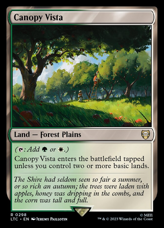 Canopy Vista 298 (Commander: The Lord of the Rings: Tales of Middle-earth)  | Good Games North