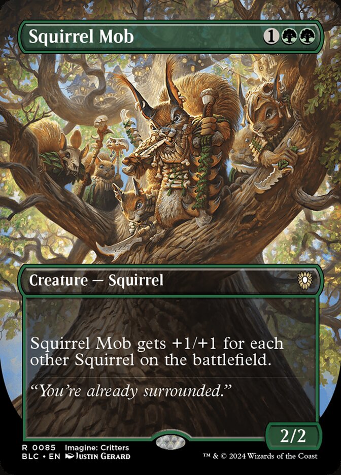 Squirrel Mob 85 (Commander: Bloomburrow)  - Borderless | Good Games North