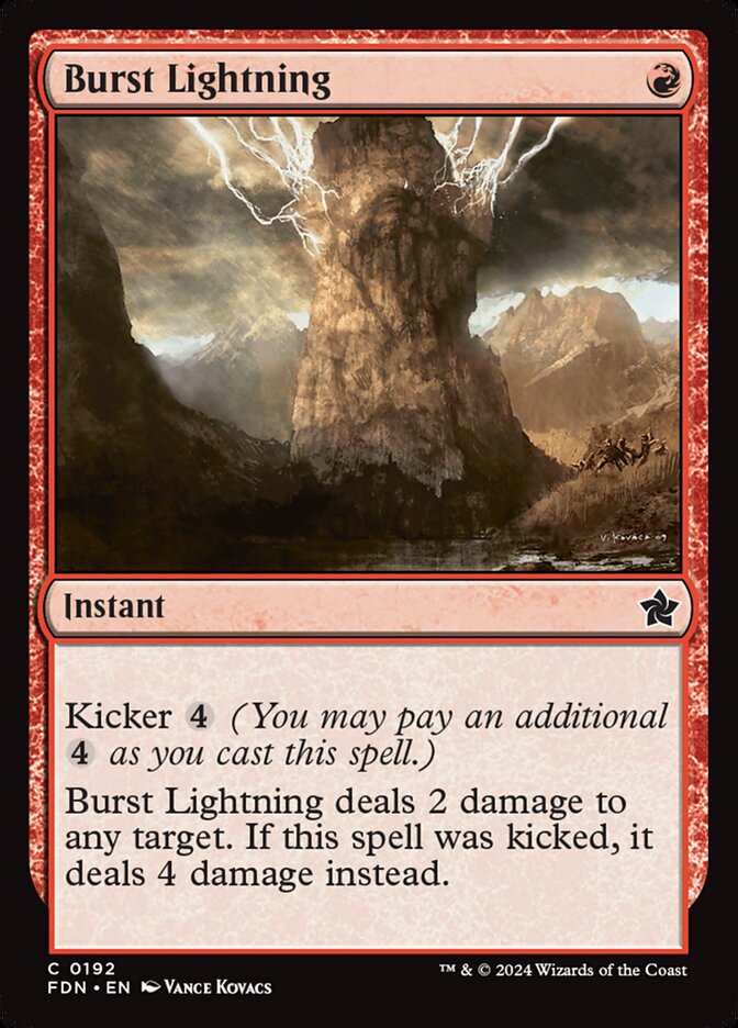 Burst Lightning 192/291 (Foundations)  - Foil | Good Games North