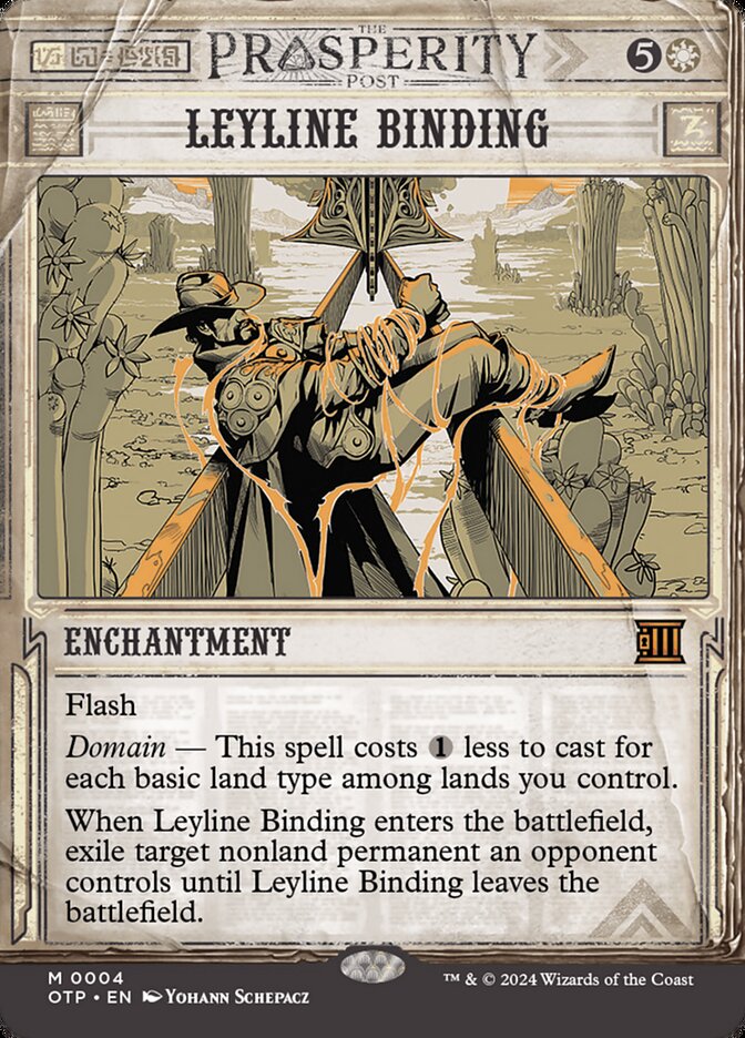 Leyline Binding 4/65 (Outlaws of Thunder Junction: Breaking News)  - Showcase | Good Games North