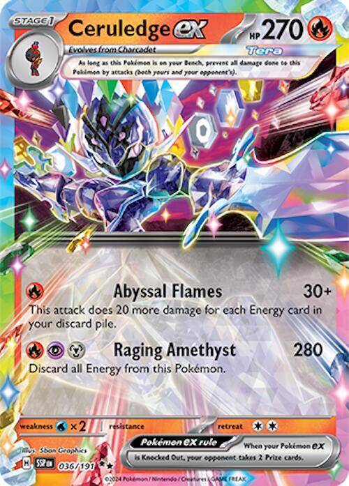 Ceruledge ex 036/191 (SV08: Surging Sparks)  - Holofoil | Good Games North
