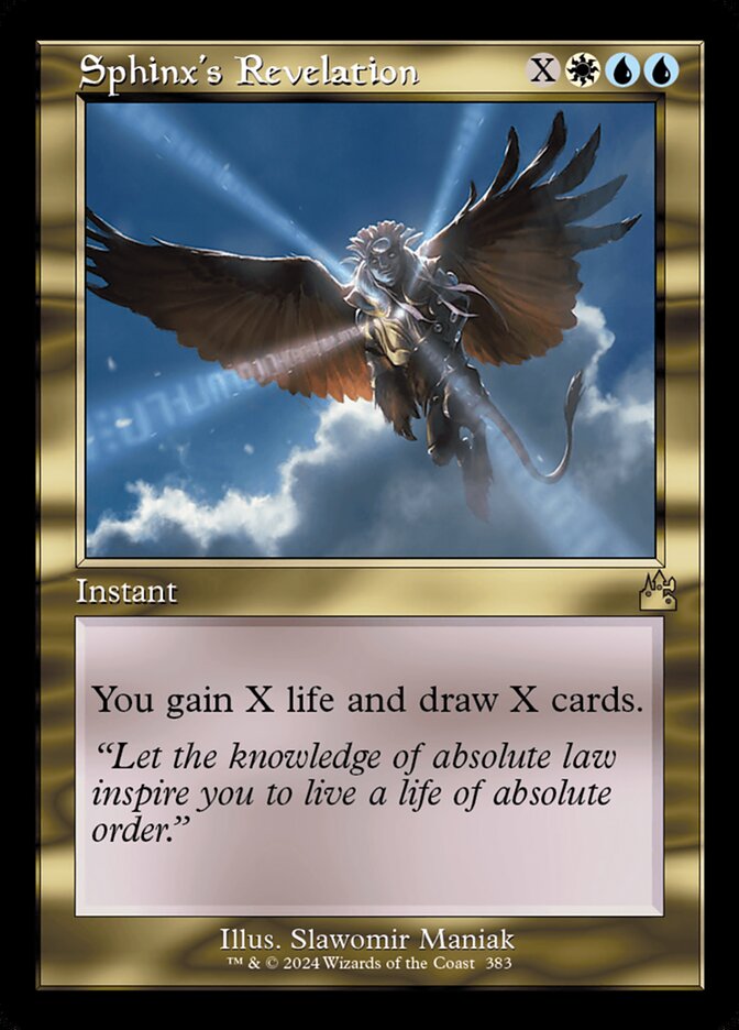 Sphinx's Revelation 383/291 (Ravnica Remastered)  - Retro Foil | Good Games North
