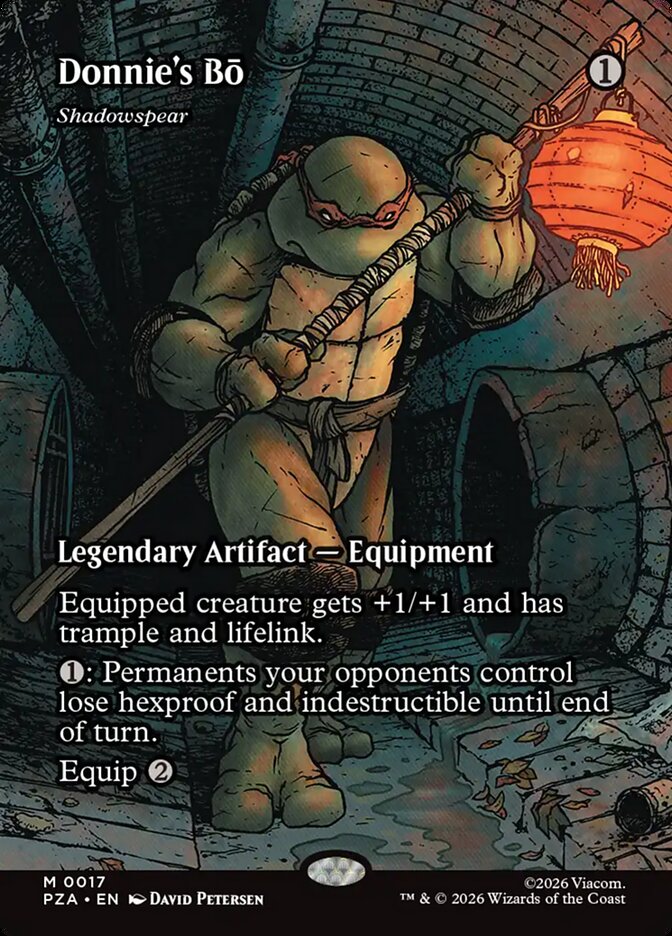 Donnies' Bō Shadowspear 17 (Teenage Mutant Ninja Turtles Source Material)  - Borderless Foil | Good Games North