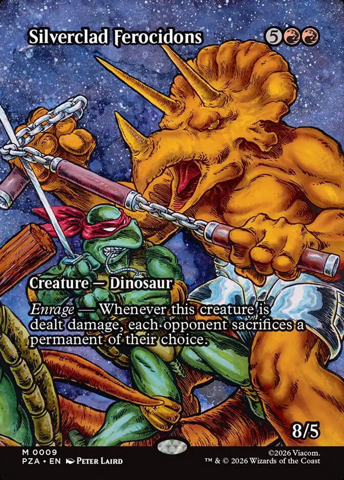 Silverclad Ferocidons 9 (Teenage Mutant Ninja Turtles Source Material)  - Borderless Foil | Good Games North
