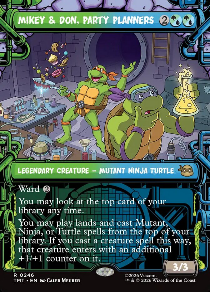 Mikey and Don, Party Planners 246/190 (Teenage Mutant Ninja Turtles)  - Showcase | Good Games North
