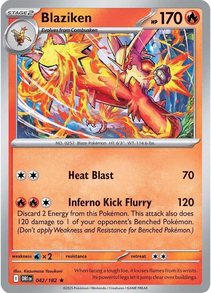 Blaziken  042/182 (SV10: Destined Rivals)  - Holofoil | Good Games North