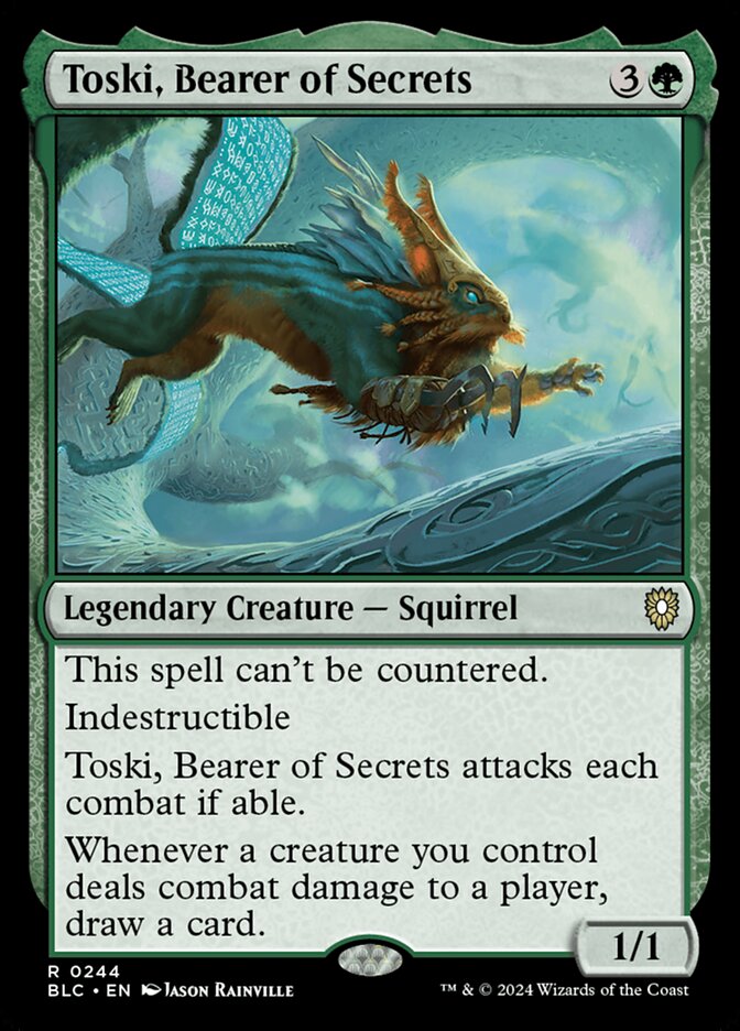 Toski, Bearer of Secrets 244/40 (Commander: Bloomburrow)  | Good Games North