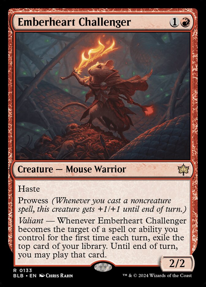 Emberheart Challenger 133 (Bloomburrow)  - Foil | Good Games North