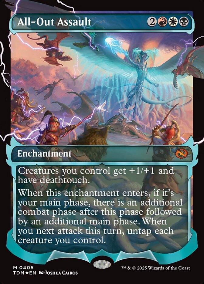 All-Out Assault 405/291 (Tarkir: Dragonstorm)  - Showcase Foil | Good Games North