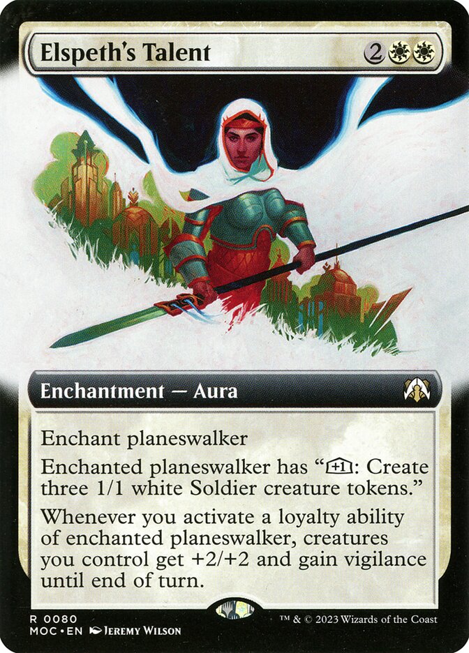 Elspeth's Talent 80/444 (Commander: March of the Machine)  - Extended Art Foil | Good Games North
