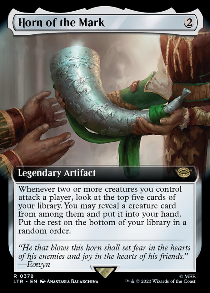 Horn of the Mark 378 (Universes Beyond: The Lord of the Rings: Tales of Middle-earth)  - Extended Art Foil | Good Games North
