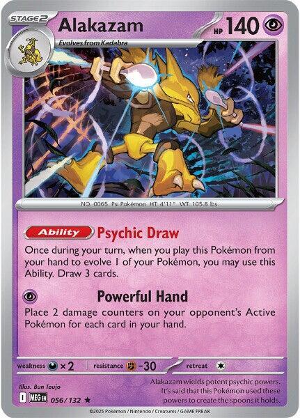 Alakazam 056/132 (ME01: Mega Evolution)  - Holofoil | Good Games North
