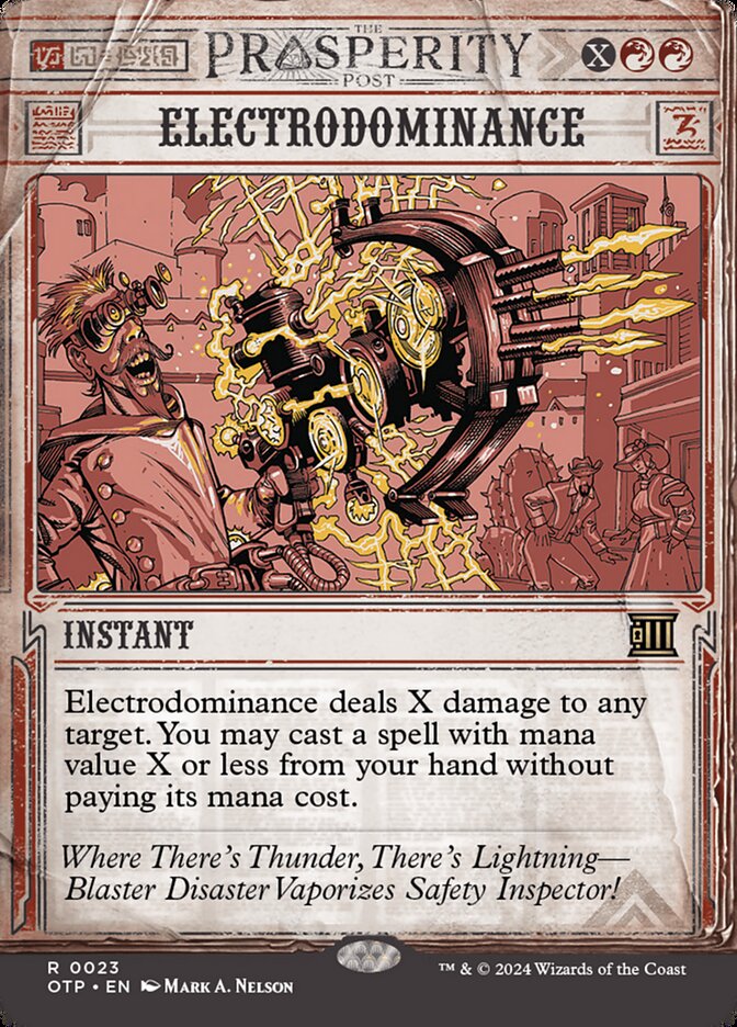 Electrodominance 23 (Outlaws of Thunder Junction: Breaking News)  - Showcase Foil | Good Games North