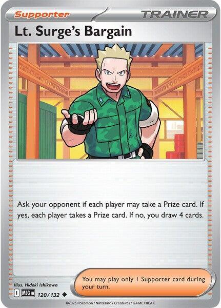 Lt. Surge's Bargain 120/132 (ME01: Mega Evolution)  | Good Games North