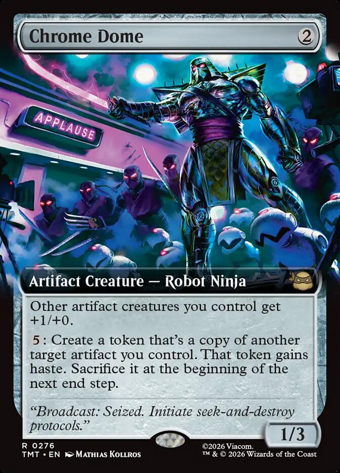 Chrome Dome  276/190 (Teenage Mutant Ninja Turtles)  - Extended Art Foil | Good Games North