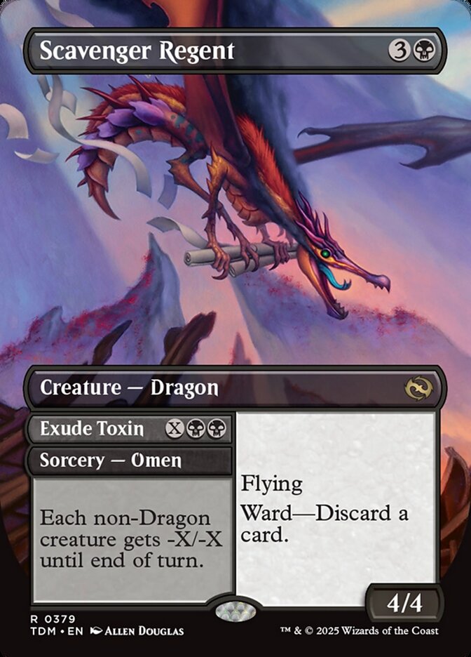 Scavenger Regent // Exude Toxin 379 (Tarkir: Dragonstorm)  - Borderless | Good Games North
