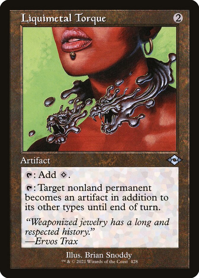 Liquimetal Torque Retro Frame 428 (Modern Horizons 2)  - Foil | Good Games North