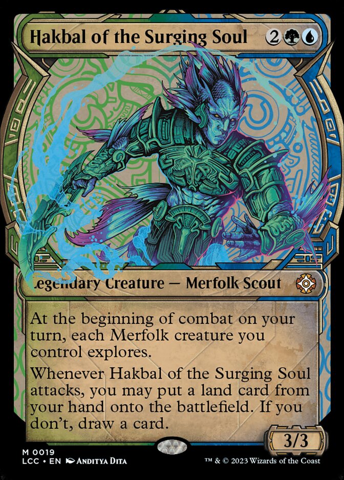 Hakbal of the Surging Soul 19 (Commander: The Lost Caverns of Ixalan)  - Showcase Foil | Good Games North