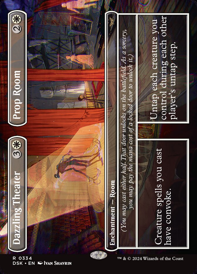 Dazzling Theater Prop Room Borderless 334 (Duskmourn: House of Horror)  - Borderless Foil | Good Games North