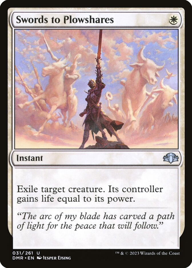 Swords to Plowshares 31 (Dominaria Remastered)  - Foil | Good Games North
