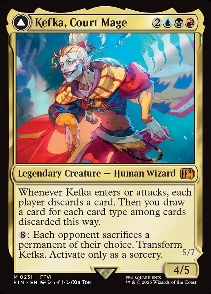 Kefka, Court Mage // Kefka, Ruler of Ruin 231 (FINAL FANTASY)  - Foil | Good Games North