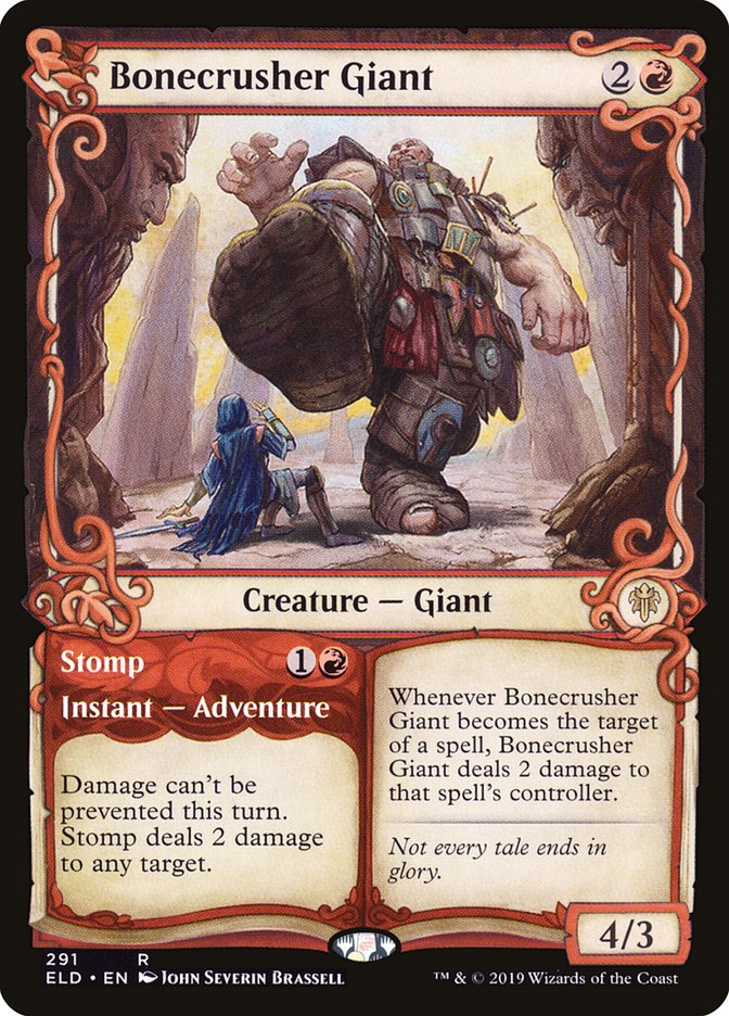 Bonecrusher Giant // Stomp 291 (Throne of Eldraine)  | Good Games North