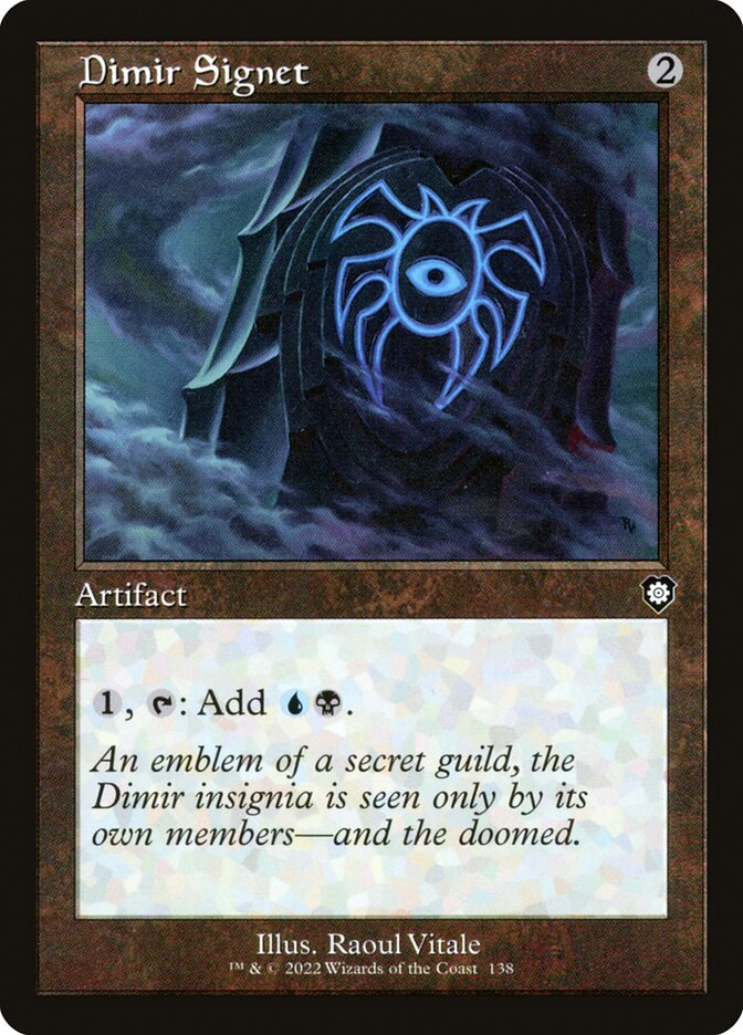 Dimir Signet Retro Frame 138 (Commander: The Brothers' War)  | Good Games North