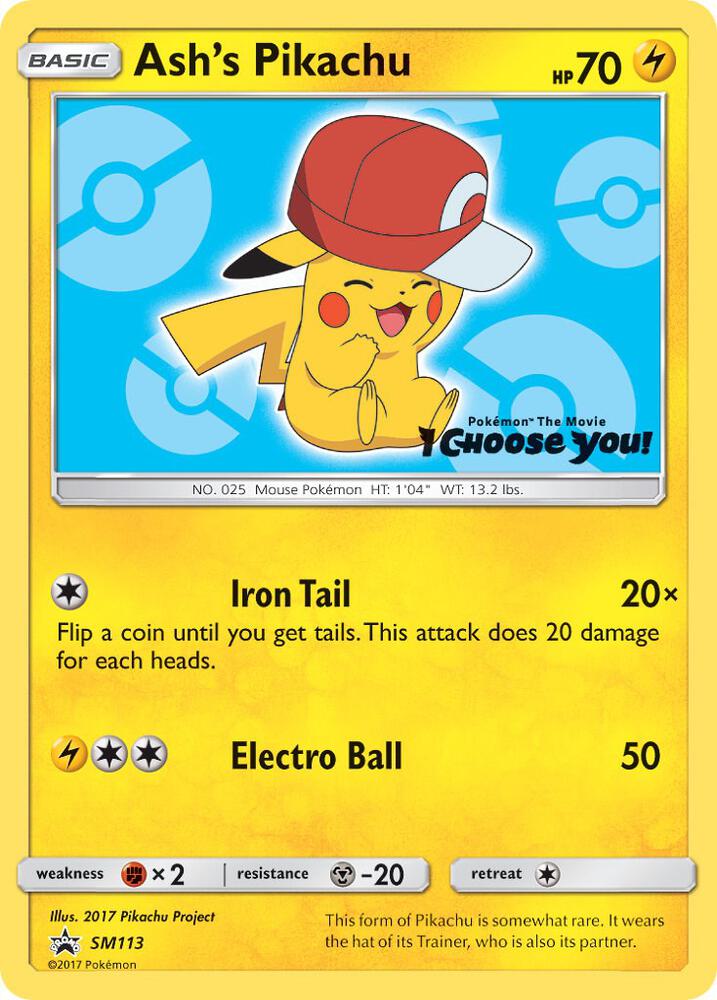 Ash's Pikachu SM113 (SM Promos)  | Good Games North