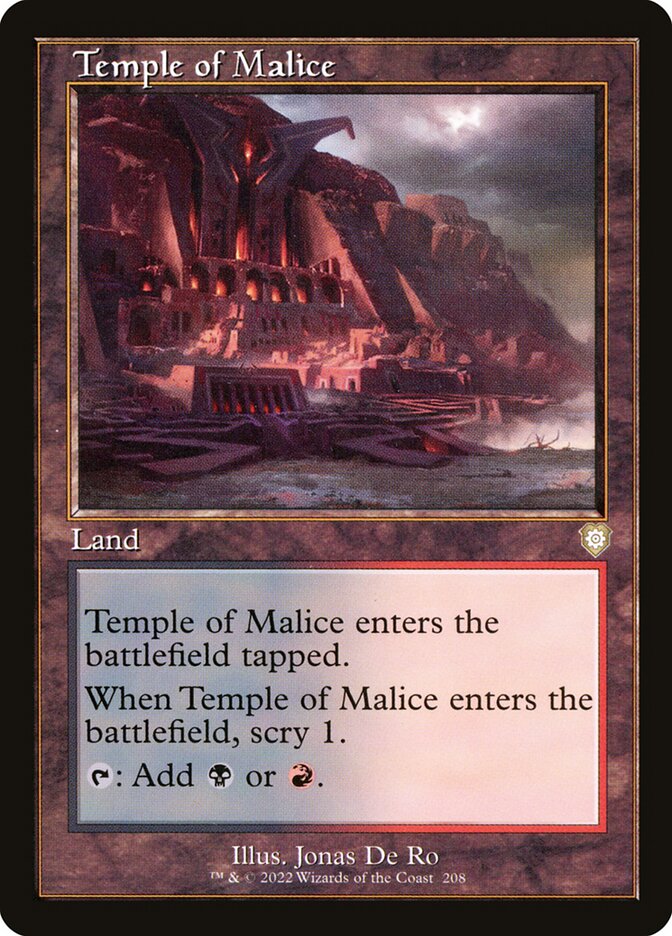 Temple of Malice 208/40 (Commander: The Brothers' War)  | Good Games North