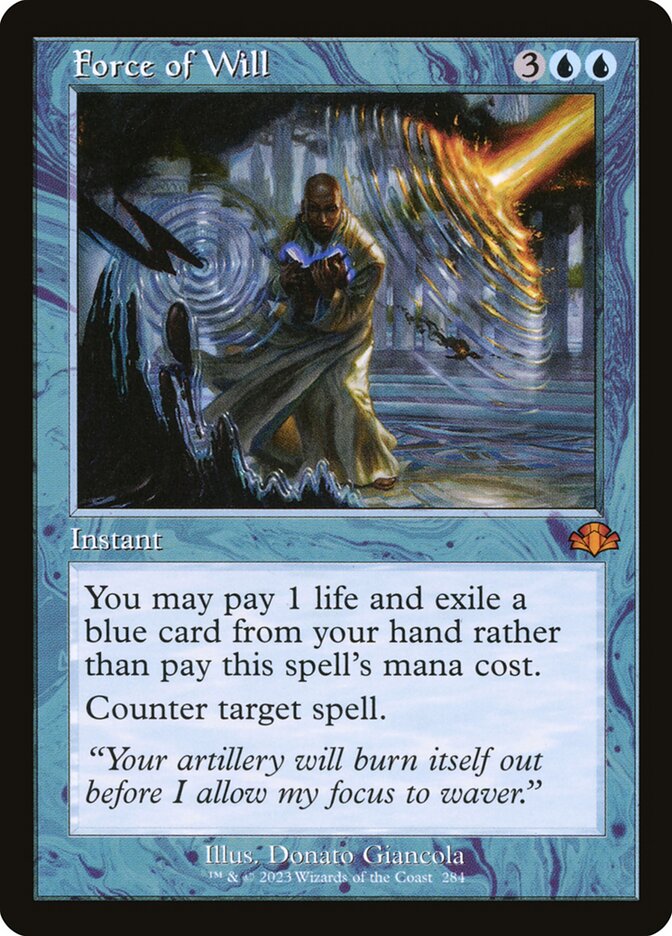 Force of Will 284/261 (Dominaria Remastered)  - Retro | Good Games North