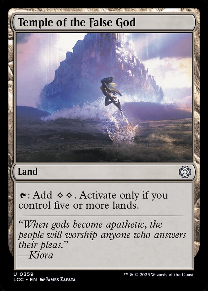 Temple of the False God 359 (Commander: The Lost Caverns of Ixalan)  | Good Games North