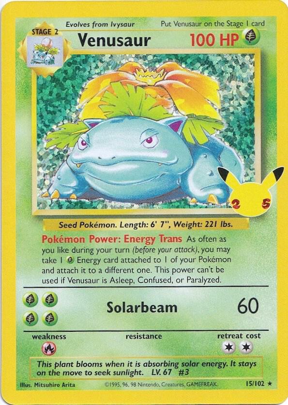 Venusaur 15/102 (Celebrations: Classic Collection)  - Holofoil | Good Games North