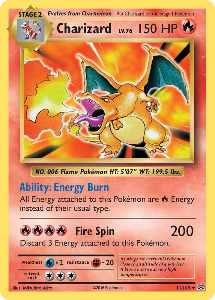 Charizard 11/108 (XY - Evolutions)  - Holofoil | Good Games North