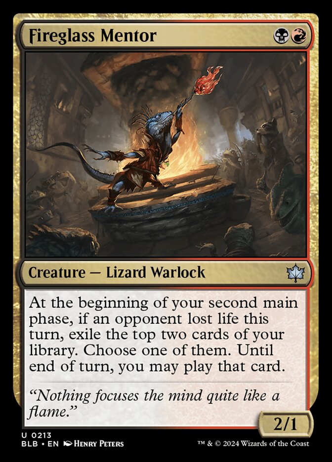 Fireglass Mentor 213 (Bloomburrow)  - Foil | Good Games North