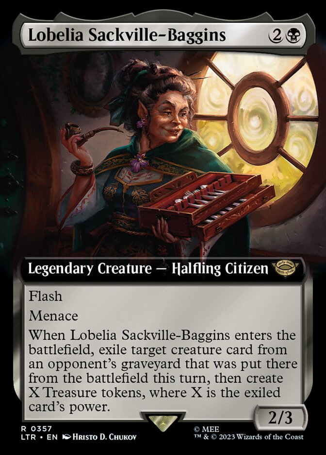 Lobelia Sackville-Baggins 357/281 (Universes Beyond: The Lord of the Rings: Tales of Middle-earth)  - Extended Art | Good Games North
