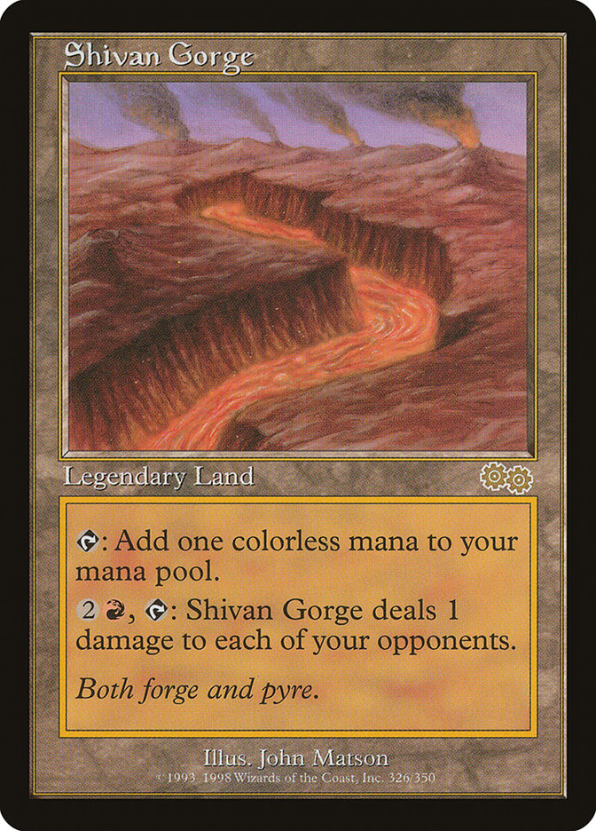 Shivan Gorge 326/350 (Urza's Saga)  | Good Games North
