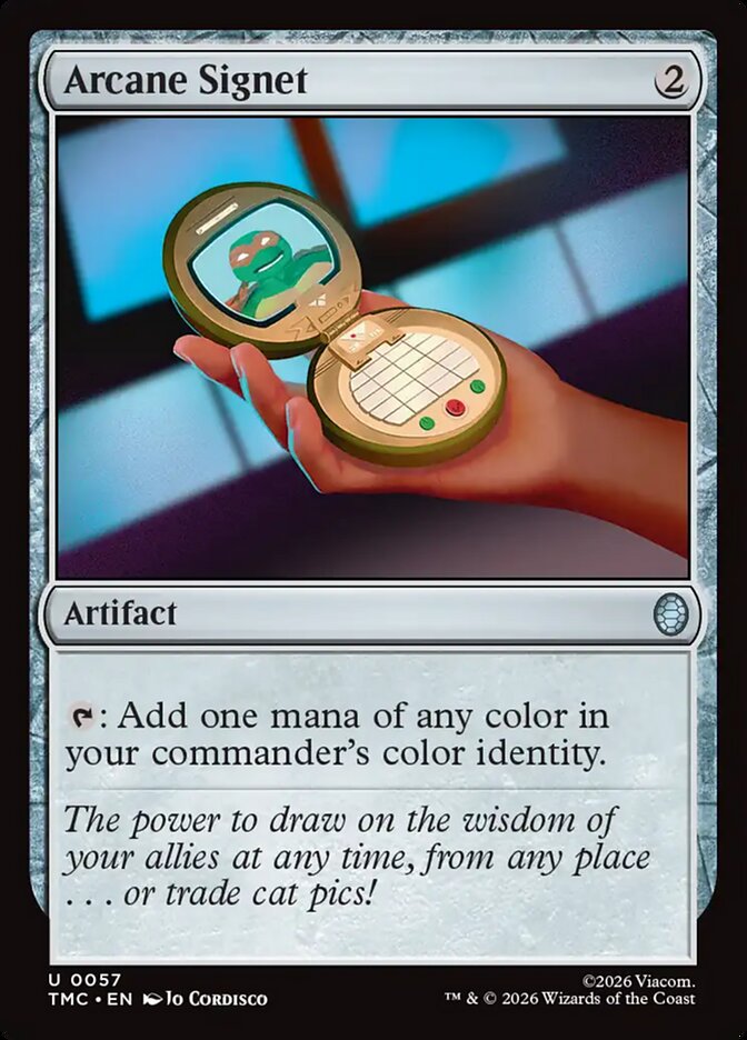 Arcane Signet 57 (Commander: Teenage Mutant Ninja Turtles)  - Surge Foil | Good Games North