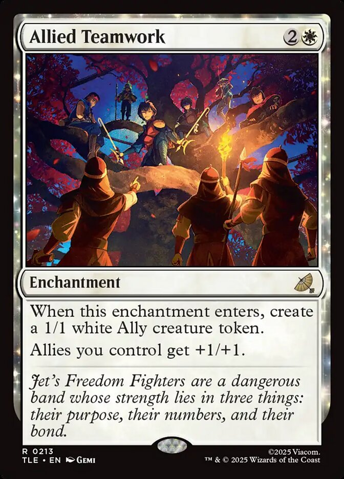 Allied Teamwork 213/317 (Avatar: The Last Airbender: Eternal-Legal)  - Foil | Good Games North