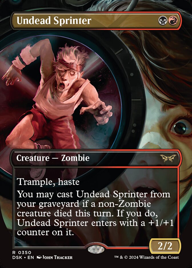 Undead Sprinter 350/286 (Duskmourn: House of Horror)  - Borderless | Good Games North